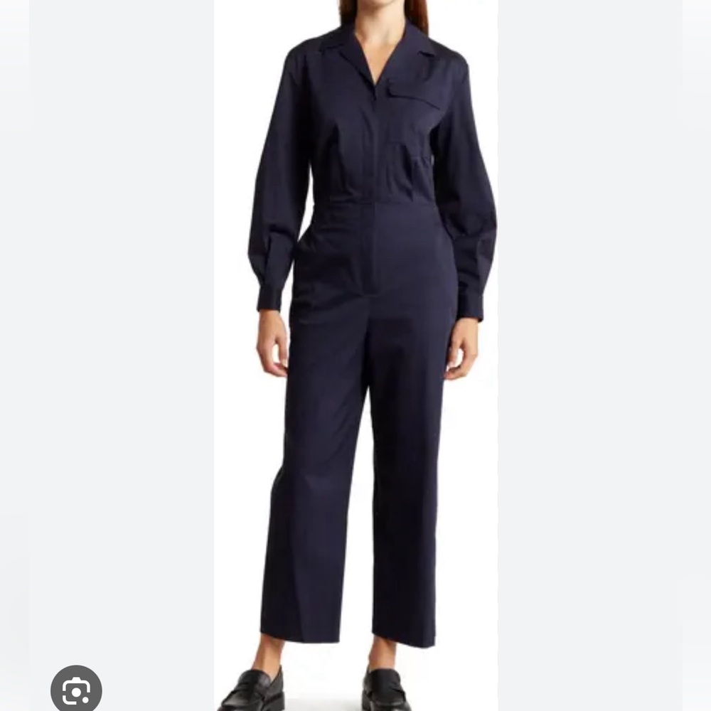 Theory Shirt Jumpsuit Navy BNWT Size 2